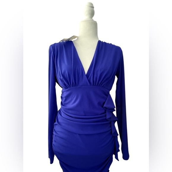 Zara Dresses & Skirts - Zara Blue Long Sleeve Dress